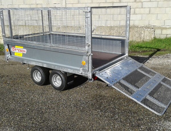 REMORQUE BENNE BATESON 750Kgs 2 ESSIEUX